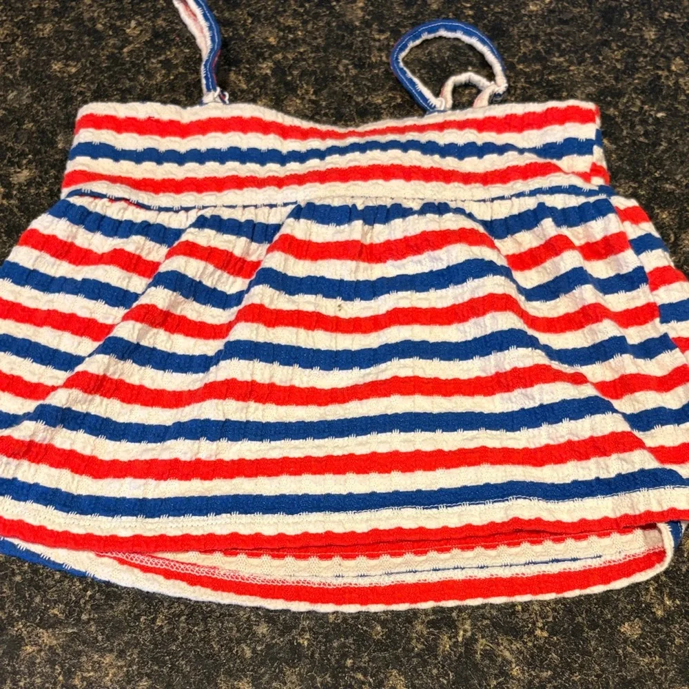 Red Shorts and Striped Top Set girls size 6 - Picture 4 of 7